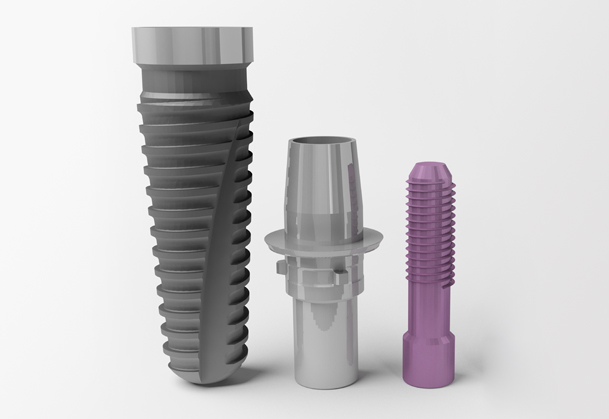 dental crown on model